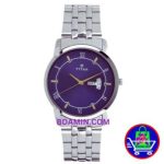 Titan (NS1774SM01) Analog with Day and Date Blue Dial Stainless Steel Strap watch for Men